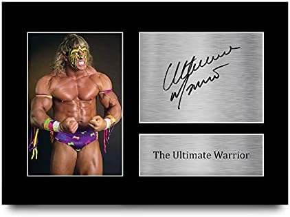 HWC Trading The Ultimate Warrior Gift Signed A4 Printed Autograph WWF WWE Wrestling Gifts Print Photo Picture Display