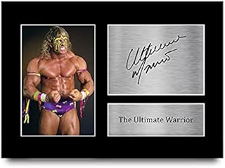 HWC Trading The Ultimate Warrior Gift Signed A4 Printed Autograph WWF WWE Wrestling Gifts Print Photo Picture Display