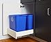 United Solutions 7 Gallon/28 Quart Efficient Recycle Wastebasket | Fits Under Desk | Small, Narrow Spaces in Commercial, Kitchen, Home Office, Dorm | Easy to Clean, 1 Pack, Blue, Model Number: WB0084