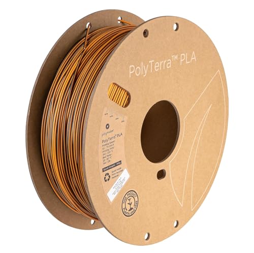Polymaker Polyterra PLA Dual Color - 1.75mm - 1kg - Shadow Orange (Orange-Black)