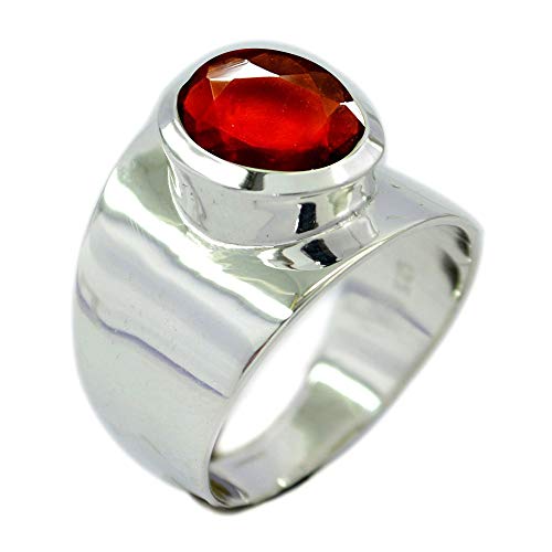 Image of 55Carat Choose Your Color Natural Gemstone Sterling Silver Rings Birsthone Jewelry Handcrafted Sizes 5-13