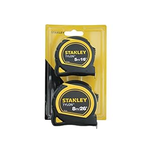 Stanley STA998985 Pocket Tapes, 5m/16ft & 8m/26ft