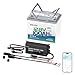 Redodo 12V 100Ah LiFePO4 Battery with 12V/16V 10A Charger, Bluetooth & Low-Temp Protection Group 24 Lithium Battery for Trolling Motor,100A Smart BMS, Ideal for Marine, Boat, RV, Solar and Off Grid
