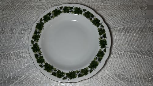 Triptis Weinlaub Porzellan, Essteller, Tiefteller, Dm. 22 cm, Tiefe 3...