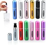 12 PCS 5ML Atomizador Perfume Recargable, Mini Frasco Perfume Recargable