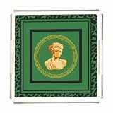 Casa Padrino Bandeja de servir de lujo barroco para mujer, busto verde, 40 cm, accesorios para gastronomía