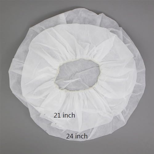ZMDREAM Hair Nets Disposable Bouffant Cap for Food Service Beauty Latex Free 24-inch Pack of 100 Black LZ06BCAPS - Thumbnail 6