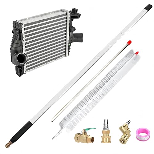 31 in Radiator Cleaning Wand, 1/4'' Radiator Cleaning Wand Tool,4500 Psi Radiator Flush Tool For Pressure Washer, It Is Suitable For Car, RV, Truck Water Tank Radiator Cleaning (31in/80cm-5 HOLE)