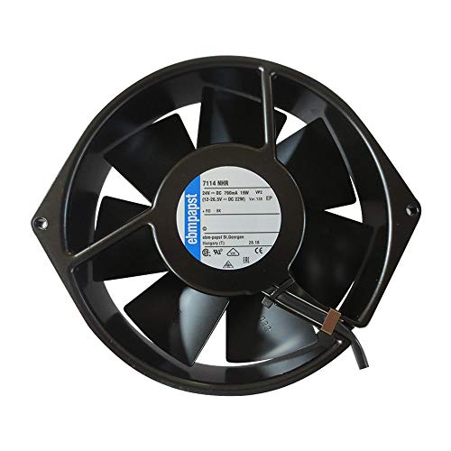 ebm-papst 7114NHR-130 Axial Fan 7114 NHR DC 24V 12-26.5V 790mA 19W/22W Var.130 Industrial Cooling Fan