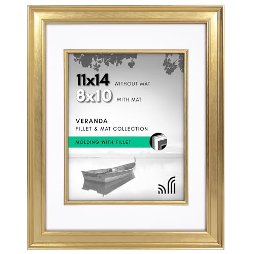 Americanflat 11x14 Picture Frame with Decorative Inner...