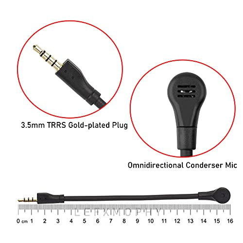 LEFXMOPHY Replacement Game Mic for Steelseries arctis 1 Headphones, Detachable 3.5mm Boom Microphone - Thumbnail 7