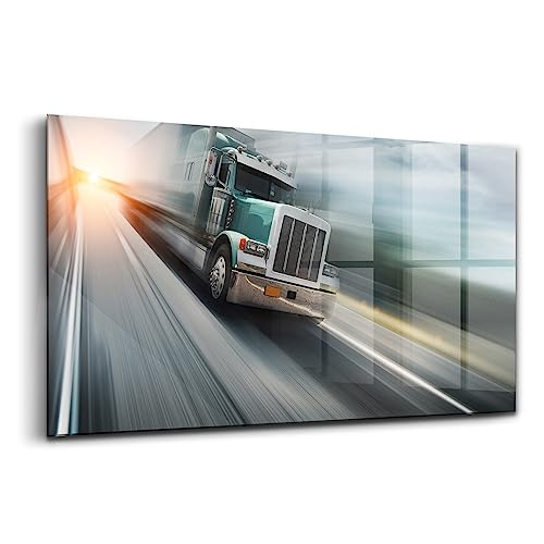 Effet mobile de l'autoroute sur tableau en verre coloré durable 120x60