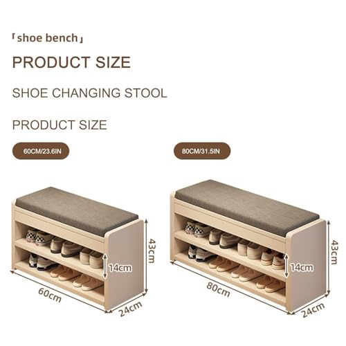 Banc à chaussures avec rangement d'entrée blanc pour optimiser les petits couloirs - 3