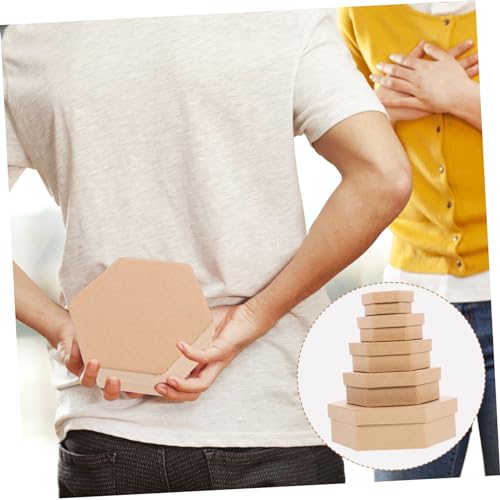 Cajas para envolver postres sin dañar el glaseado usando contenedores hexagonales estables 7