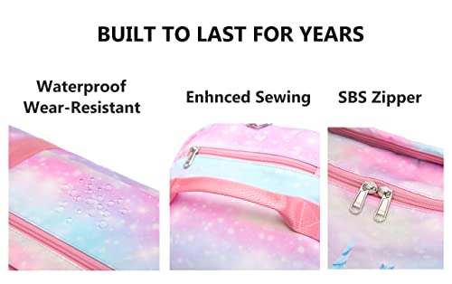 Sports Gym Bag Dance Bag Carry On Weekender Bag for Girls Teen Women, Waterproof Travel Duffle bag with Wet Pocket and Shoe Compartment (Bag Only, MarblePink)3