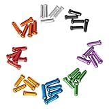40PCS Bike Cable End Caps, 8 Color Bike Brake Cable Caps for Bike Shift Alloy, Bicycle Brake Cables End Caps