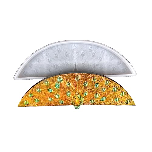 Peacocks Resin Silicone Molds for Wall Hanging Animal Art Decorative Ornament, Bird Casting Mold for Epoxy Resin, Epoxy Resin Molds DIY Resin Casting for Wall Hanging Door,Cabinets Decor