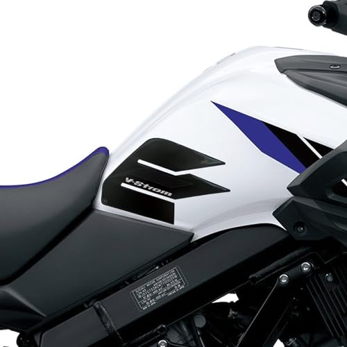 Autocollants 3D Moto Réservoir Labelbike pour Suzuki V-Strom 650 2017-2025 Noir Carbon