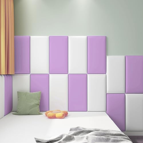Pegatinas de pared autoadhesivas y paneles de pared 3D con acolchado suave anticolisión 6