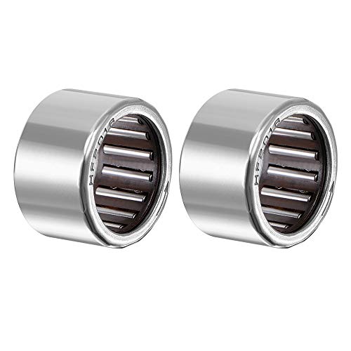 sourcing map Rodamiento de Agujas, 20x26x16mm Cojinetes de Rodillos de Aguja HF2016, Rodamientos de Agujas de Empuje con Arandelas para Equipo Mecánico, Instrumentos Eléctrico, 2 Pcs