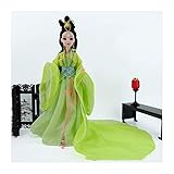 [Poupée orientale]: la robe en soie de grande qualité et les accessoires de cheveux raffinés soulignent son style unique. Elle est équipée d'articulations élaborées qui la rendent totalement mobile, tandis que les traits du visage expressifs font que cette poupée attire immédiatement le regard.