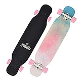 FWEOOFN Patineta Longboard Completa 42.5'Trick Skateboard Deck Cruiser Adecuado para Freeride Cruising Desplazamientos para jóvenes, Adultos, niños, Principiantes