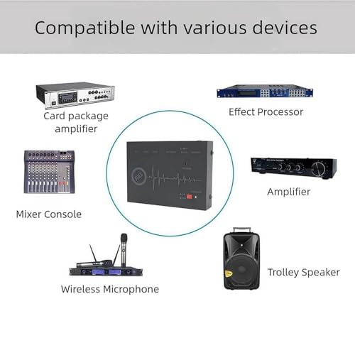 Supresor Profesional de Retroalimentación, Procesador de Audio Digital 3 Entradas y 1 Salida con Panel de Control, para Escenarios, Conferencias y KTV miniatura 7