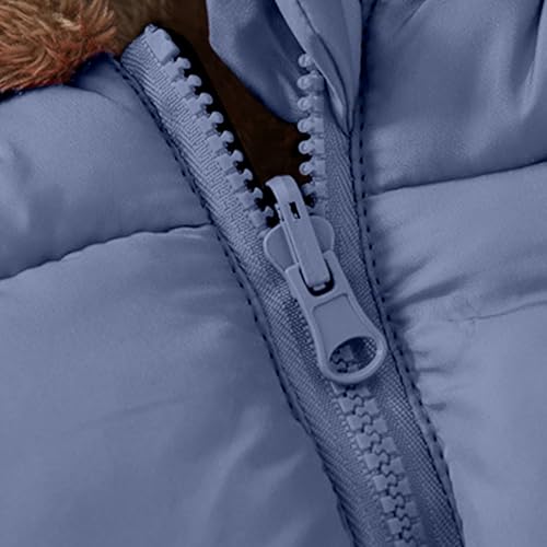 Girls Boys Fleece Coat Warm Puffer Hooded Jacket Cute Bear Ear Sherpa Lined Outerwear Winter Thicken Down Snow Coats3