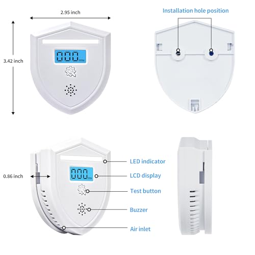 Carbon-Monoxide-Detector-2-PackCO-Gas-Monitor-Alarm-with-LCD-Digital-Display-and-Sound-WarningBattery-Powered-High-Accuracy-CO-Alarm-for-HomeTravel