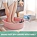 veicomtech Upgrade Ionic Foot Bath Detox Machine, 3 in1 Detox Foot SPA System with Wrist Strap, Far Infrared Waistbelt, Array and 2 Pads (Blue)