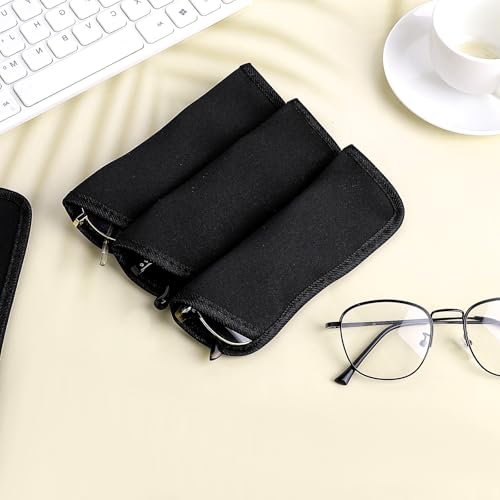 Image of Xthrotsenk 4 Pcs Glasses Case Soft Eyeglass Pouch Sleeve Cover Holder Protective Case for Glasses Travel Sunglasses Sleeve Holder Fabric Spectacle Pouch