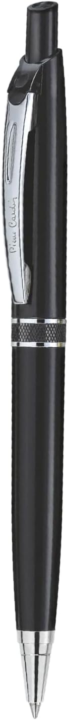 Success Silver Premium Ball Pen With Retractable Mechanism | Luxurious Black Lacquer Finish Body with Silver Finish Trims | Ideal For Christmas, New Year & Corporate Gifting, Pack of 2