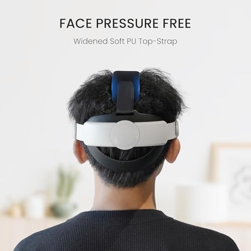 Image of New World Comfort Elite Head Strap for Meta Quest 3 /Quest 3S,Adjustable Elite Pressure-free Headstrap Replacement,VR Headset Accessories, (No VR Headset Machine Included)