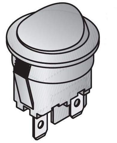 Amazon.com: Cherry RRA22H3BBBNN Round Rocker Switch, On Off, Single ...