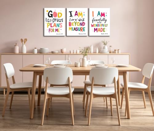 Image of Frimeeme Girls Canvas Wall Art, 12x16 Inch Each, Set of 3