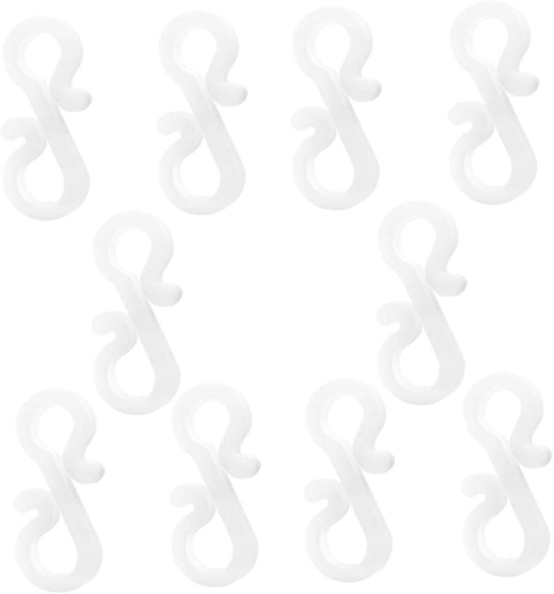 50pcs Christmas Hooks Type Decorative Accessories for Hanging Lights Ornaments Clips for Tree Decorations for Xmas