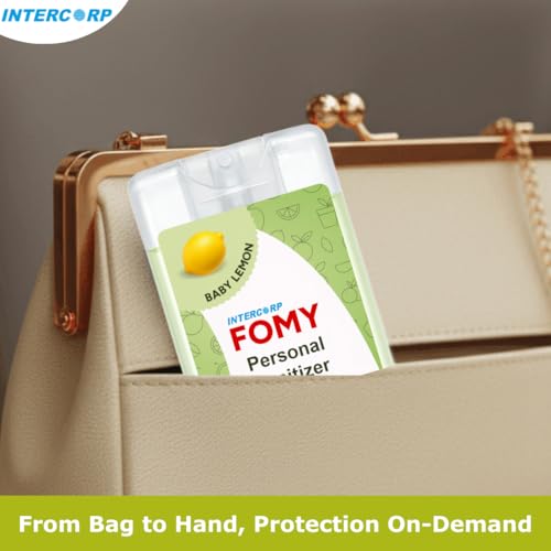 Image of Pocket Sanitizer Spray 20 ml | Hand & Surface Disinfectant | Gentle & Effective Germ Protection (20 ml, Lemon)