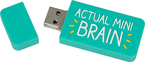 Happy Jackson Mini Brain - Memoria Flash USB 2.0 (4 GB), Color Azul