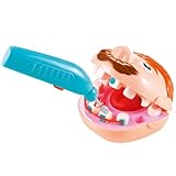 TOBBOMEY 1juego Dentista Infantil De Plastilina Kit De Simulación De Extracción Moldes De Arcilla Educativos Para Niño Niña Herramientas De Juego De Rol Para Aprender Salud Bucal