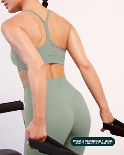 Image of PAVOI ACTIVE Yoga Racerback Bras for Women - Buttery Soft Low Support Scoop Neck Y-Back Thin Strap Sports Bra - FlexFlow