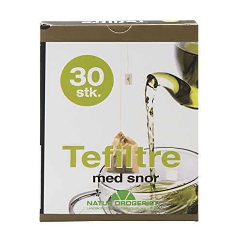 Natur Drogeriet - Teebeutel, Einwegbeutel, Für Ihre Lieblingstees, Einfach zu verwenden, Ungebleicht und geschmacksneutral, 8 x 30 Stk. Mit Schnur, Praktisch Cover