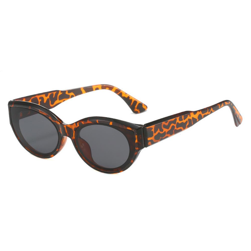 Uv400 Protect Sunglasses - Cat Eye Oval Leopard Print For Women Man Running & Outdoor Sports