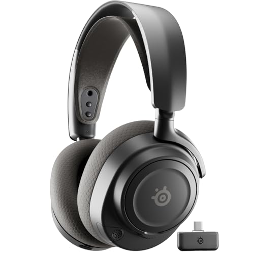 SteelSeries Arctis Nova 7P Wireless Gen2 Auriculares gaming multiplataforma -Control de app en tiempo real -Más de 50 horas -Controladores magnéticos de neodimio -2,4 GHz y Bluetooth -PC,PS5,Switch1/2