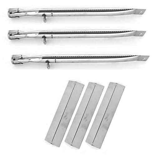 Repair Kit for Brinkmann 810, 810-1415-F,810-1420-1, 810-1450-1, 810-1570-0, 810-9400-0, 810-9500-0, Pro Series 810-9400- Series BBQ Gas Grill Includes 3 Stainless Burners and 3 Stainless Heat Plates