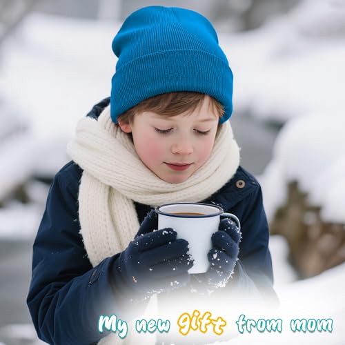Image of ZOORON Kids Beanie Boys Girls Beanies Children Winter Hats Children Knit Warm Caps Kids Soft Beanie Cap
