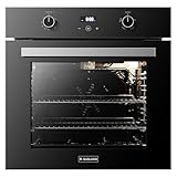 GASLAND 24 Inch Gas Wall Oven, ETL Certified Built-in Natural Gas Oven with Convection, Rotisserie, Bake & Broil, Digital Timer, 120V Plug, Easy Clean Single Wall Oven - Black Wall Oven