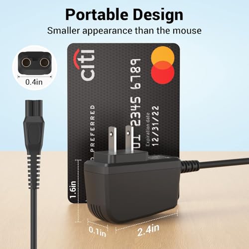 CGGXJP 15V Charger Cord Compatible with Philips Norelco HQ8505 3000 5000 6000 7000 9000 Series (Older Model) Multigroom MG5750 MG7750 MG7770 MG7790 Electric Shaver Razor Trimmer Adapter Charging Cord