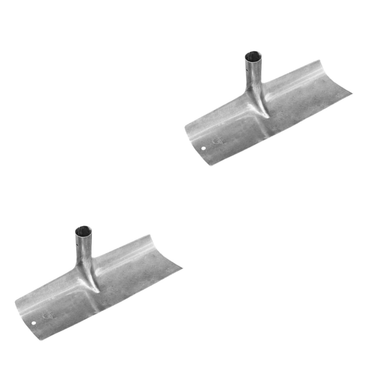 Happyyami 2 Piezas Raspador de Lodo Animales rastrillos cooperativa Exterior rastrillo de nivelación de césped Pala de jardinería Pala para Caca Palas de jardinería Acero Carbono Silver