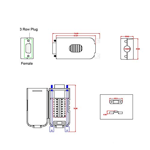 Conector TwinkleBay D-SUB DB15 Hembra 15 pines con carcasa miniatura 6
