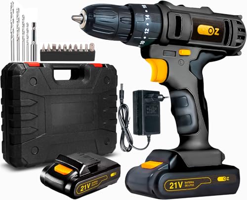 Parafusadeira Furadeira 21v 2 Baterias Profissional Bivolt